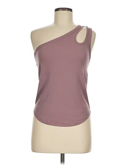 Pre-owned Active Tank Top Pink One Shoulder Neckline Tops