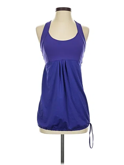 Pre-owned Active Tank Top Purple Halter Neckline Tops