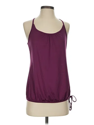 Pre-owned Active Tank Top Purple Halter Neckline Tops