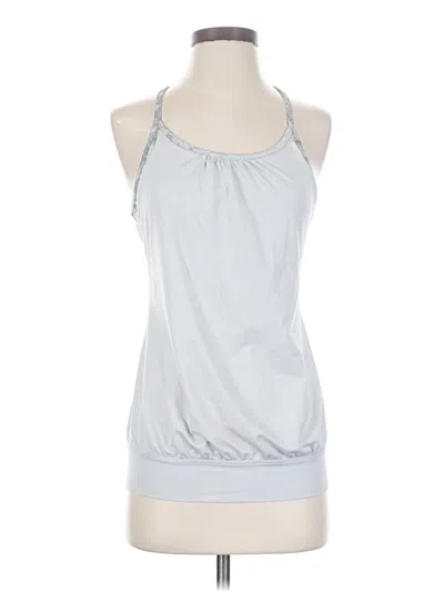 Pre-owned Active Tank Top Silver Halter Neckline Tops