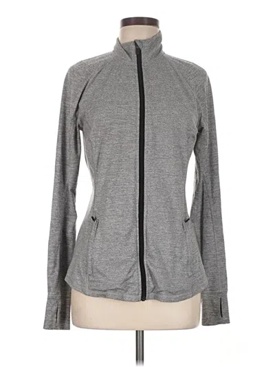 Pre-owned Active Track Jacket In Gray