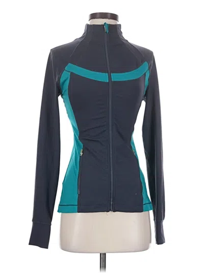Pre-owned Active Track Jacket In Teal