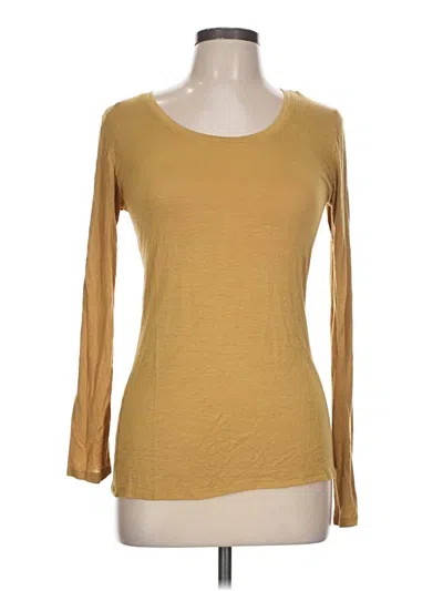 Pre-owned Active Usa 3/4 Sleeve T-shirt In Gold