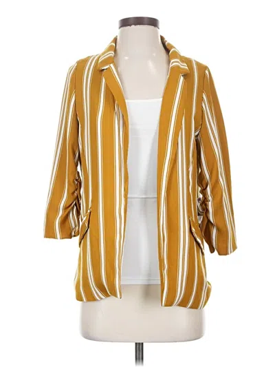 Pre-owned Active Usa Blazer Jacket In Yellow