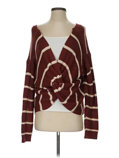 Pre-owned Active Usa Cardigan Sweater In Brown