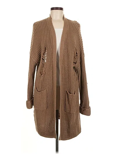 Pre-owned Active Usa Cardigan Sweater In Brown