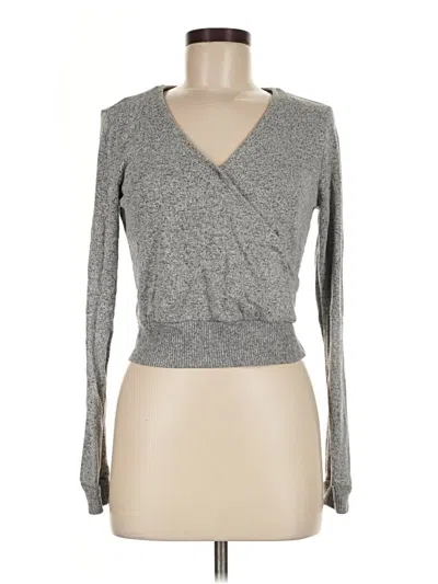 Pre-owned Active Usa Cardigan Sweater In Gray