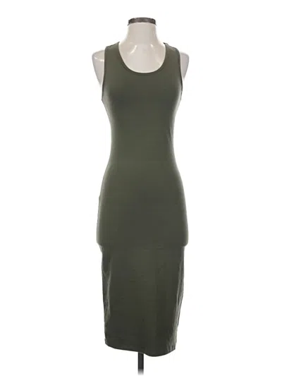 Pre-owned Active Usa Casual Dress In Green