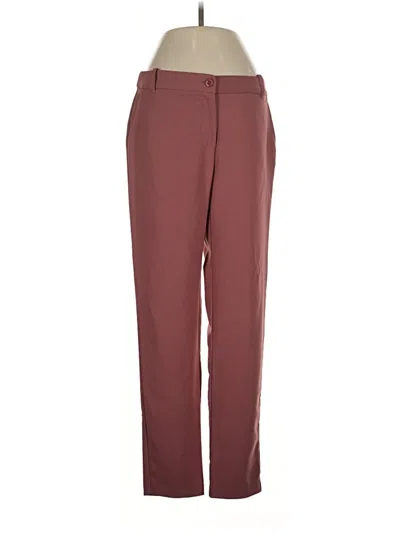 Pre-owned Active Usa Casual Pants In Burgundy