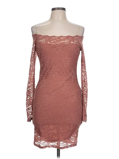 Pre-owned Active Usa Cocktail Dress In Brown