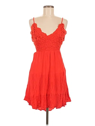 Pre-owned Active Usa Cocktail Dress In Red