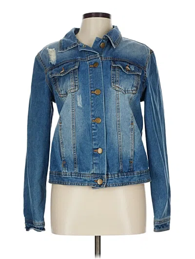 Pre-owned Active Usa Denim Jacket In Blue