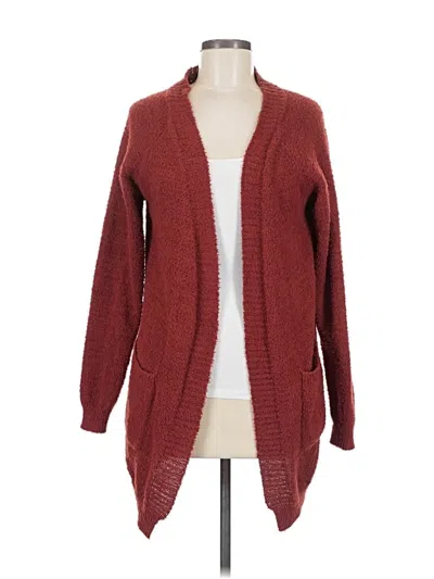 Pre-owned Active Usa Kimono In Burgundy