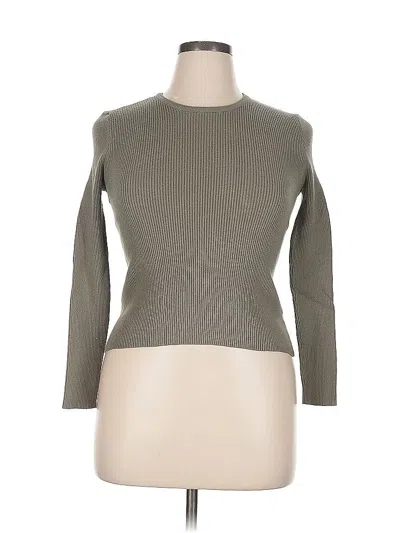 Pre-owned Active Usa Long Sleeve Top Gray Turtleneck Tops