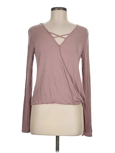 Pre-owned Active Usa Long Sleeve T-shirt In Pink