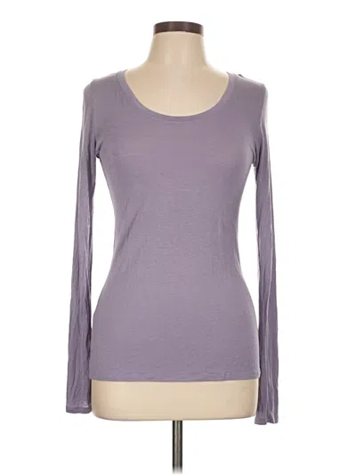 Pre-owned Active Usa Long Sleeve T-shirt In Purple