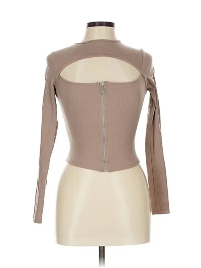 Pre-owned Active Usa Long Sleeve Turtleneck In Brown