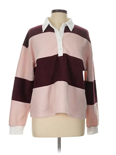 Pre-owned Active Usa Pullover Sweater In Burgundy