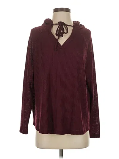 Pre-owned Active Usa Pullover Sweater In Burgundy