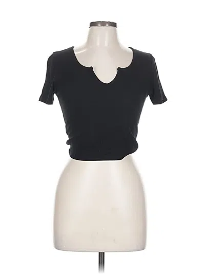 Pre-owned Active Usa Short Sleeve T-shirt In Black