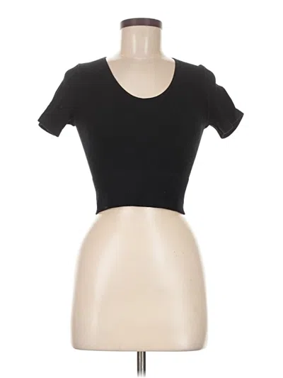 Pre-owned Active Usa Short Sleeve T-shirt In Black