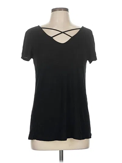 Pre-owned Active Usa Short Sleeve T-shirt In Black