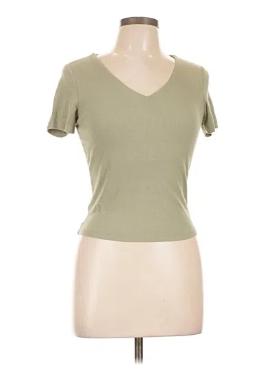 Pre-owned Active Usa Short Sleeve T-shirt In Green