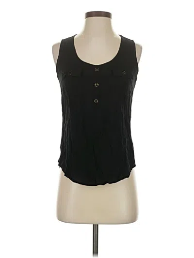 Pre-owned Active Usa Sleeveless Blouse In Black