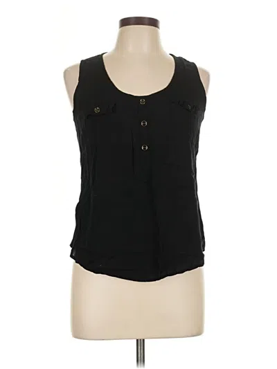 Pre-owned Active Usa Sleeveless Blouse In Black