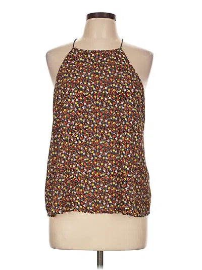 Pre-owned Active Usa Sleeveless Blouse In Brown