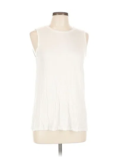 Pre-owned Active Usa Sleeveless T-shirt In White