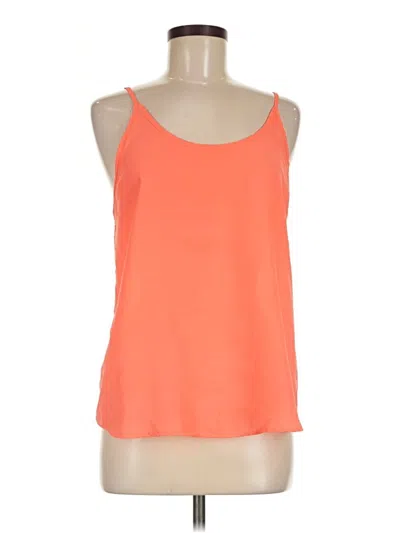 Pre-owned Active Usa Sleeveless Top Orange Scoop Neck Tops