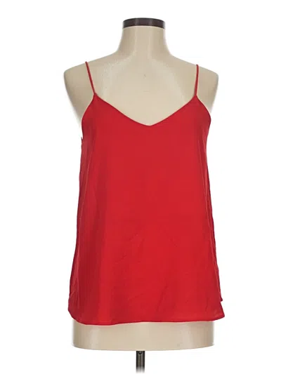 Pre-owned Active Usa Sleeveless Top Red Halter Neckline Tops