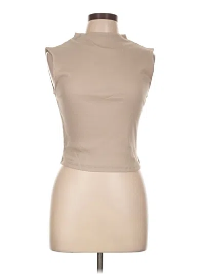 Pre-owned Active Usa Sleeveless T-shirt In Tan