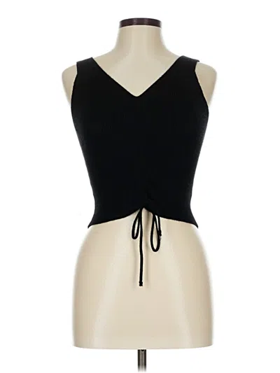 Pre-owned Active Usa Sweater Vest In Black