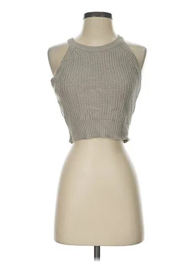Pre-owned Active Usa Sweater Vest In Gray