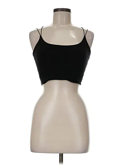 Pre-owned Active Usa Tank Top Black Strapless Neckline Tops