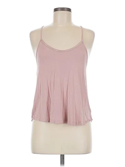 Pre-owned Active Usa Tank Top Pink Halter Neckline Tops