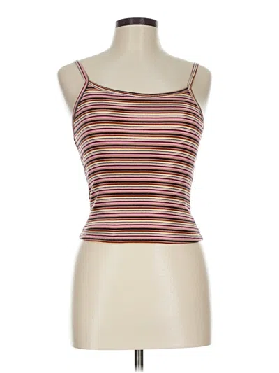 Pre-owned Active Usa Tank Top Red Strapless Neckline Tops