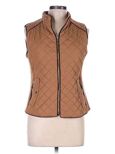 Pre-owned Active Usa Vest In Brown