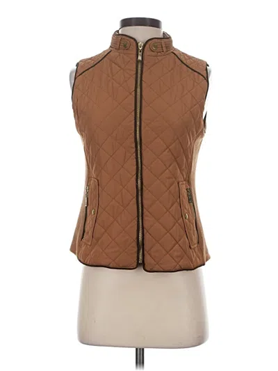 Pre-owned Active Usa Vest In Brown