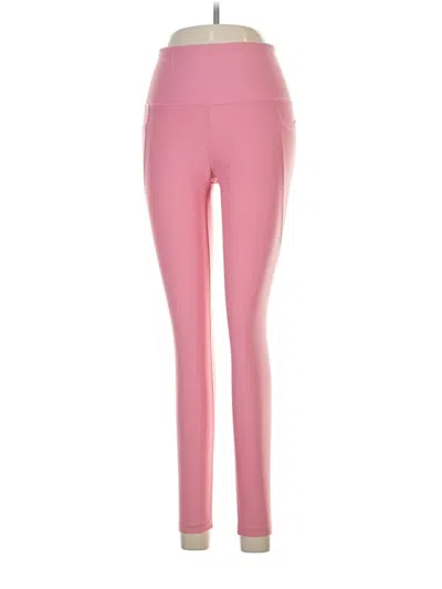 Pre-owned Active Yoga Pants In Pink