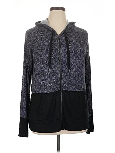 Pre-owned Active Zip Up Hoodie In Black