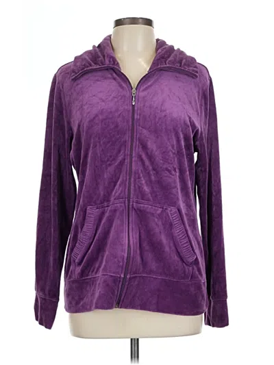 Pre-owned Active Zip Up Hoodie In Purple
