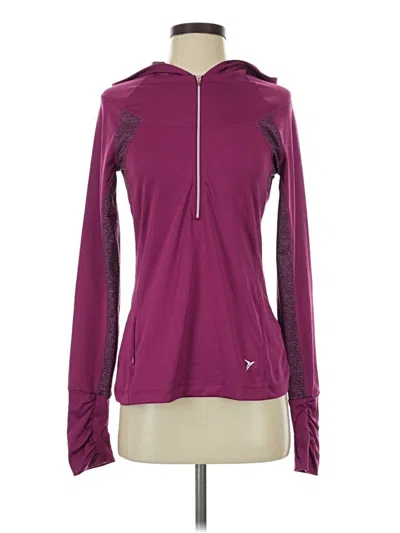 Pre-owned Active Zip Up Hoodie In Purple