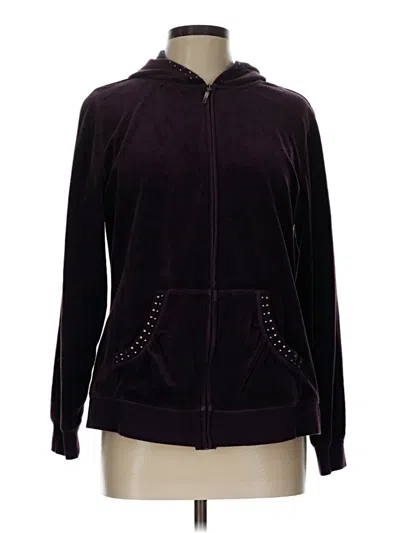 Pre-owned Active Zip Up Hoodie In Purple