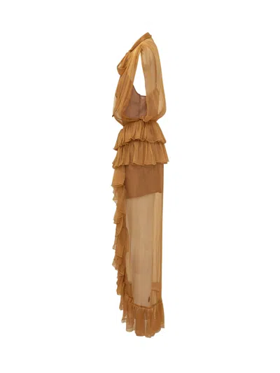 Actualee Chic Mini Suit In Caramel