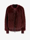 Actualee Faux Fur Jacket In Red