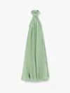 Actualee Flared Satin Long Dress