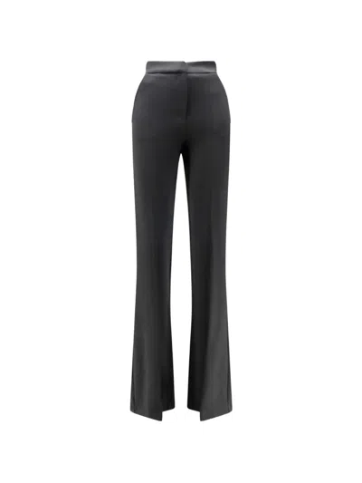 Actualee Rayon Blend Trousers In Black